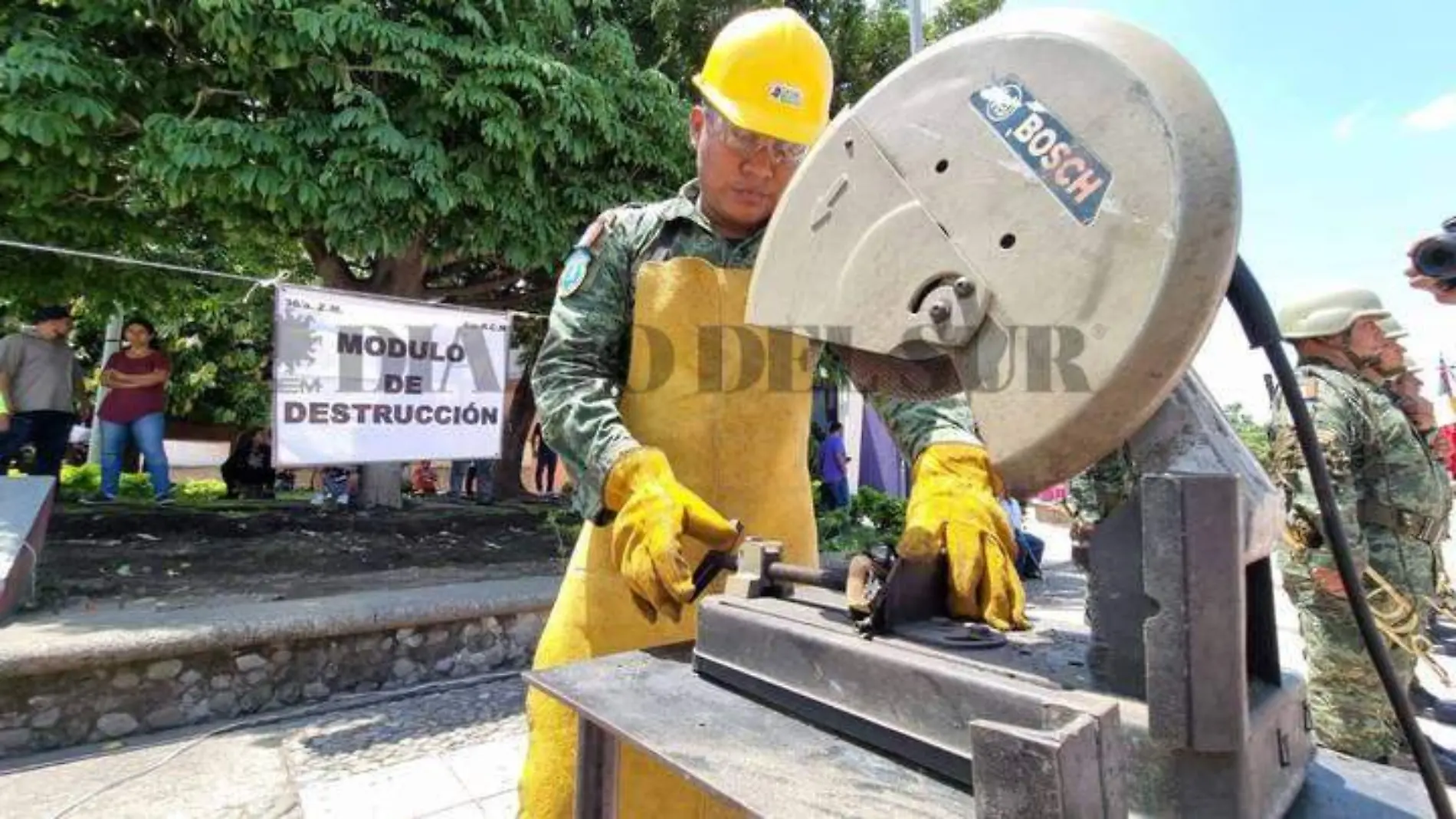 destrucción de armas canjeadas